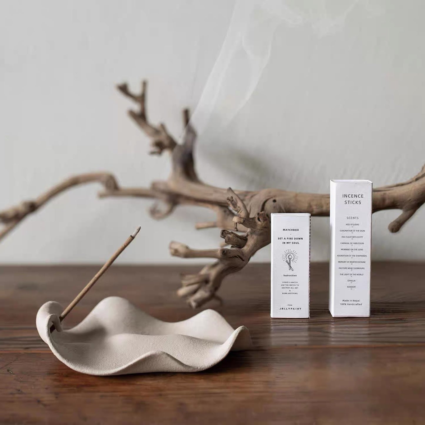The Silent Form-Incense Holder-Wild Leaf